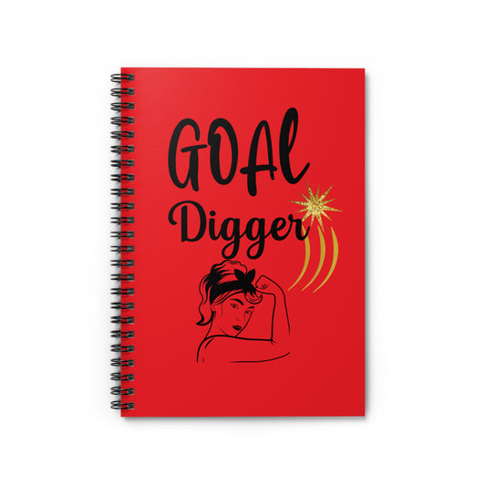 Goal Digger Spiral Notebook - Ruled Line