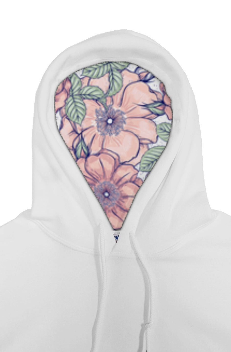 Beautiful/ flower lined pullover hoody