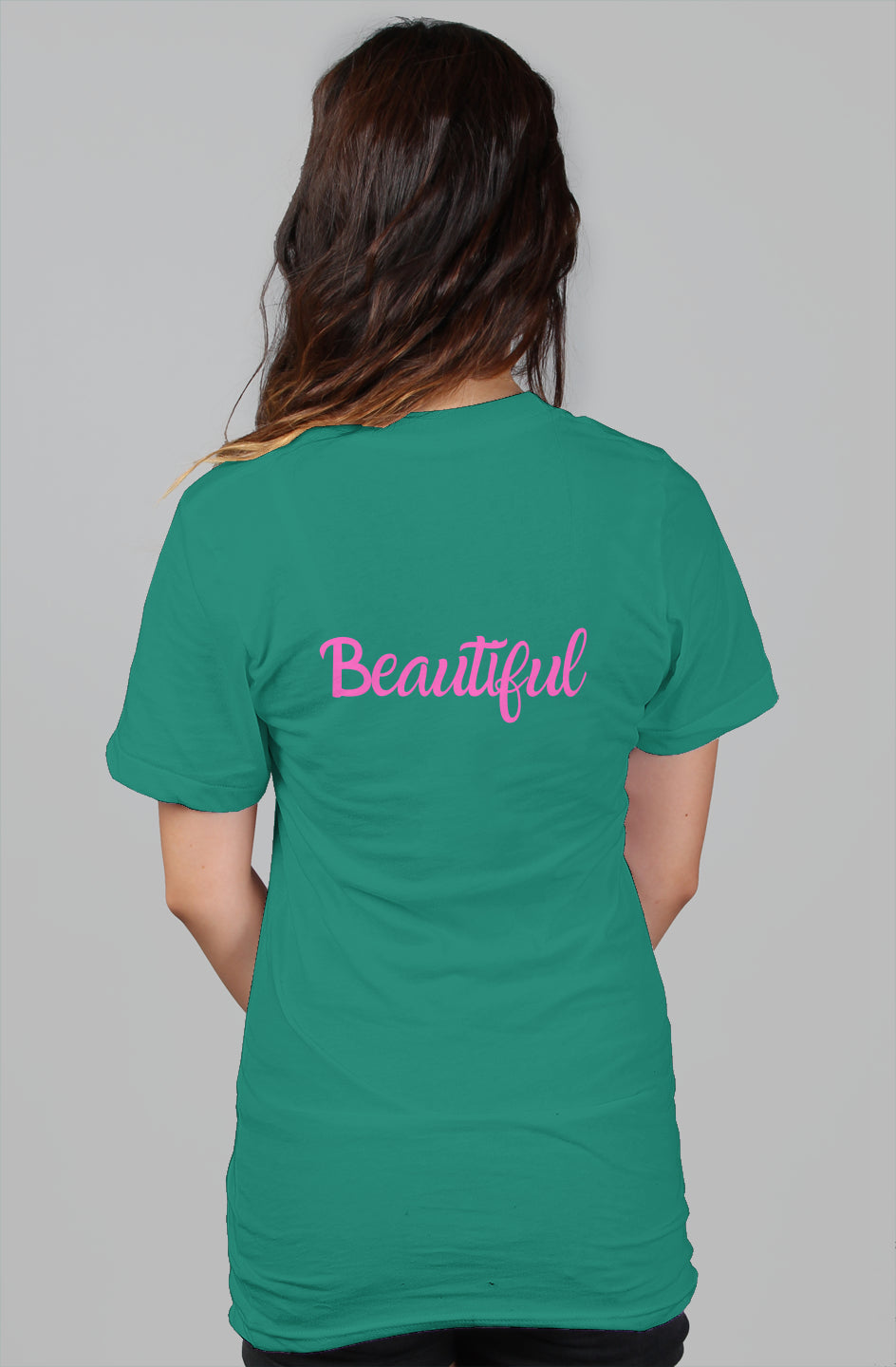 Beautiful/ printed pocket relaxed t shirt