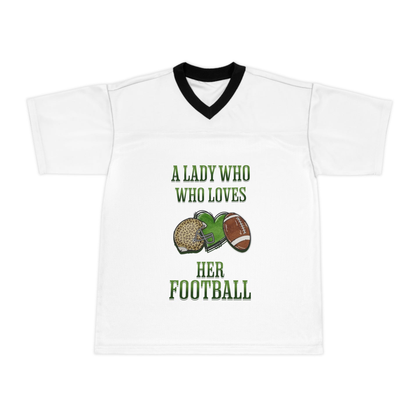 A Lady Who Loves Football Jersey (AOP)